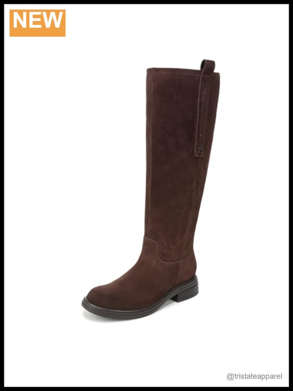 Naturalizer Knee High Boots Suede Block Heel Wide Calf